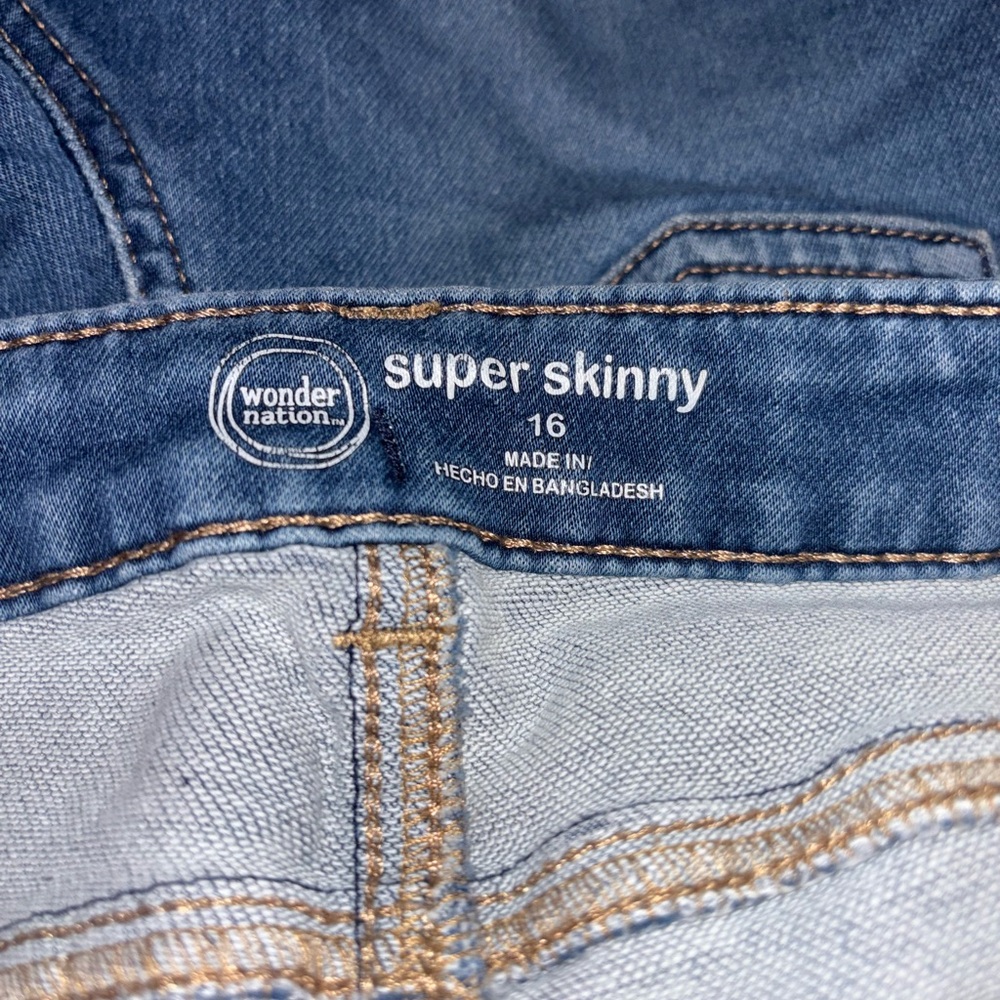 Wonder Nation Women's Blue Super Skinny Jeans